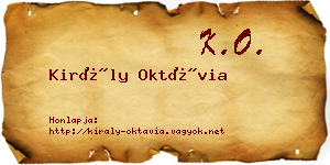 Király Oktávia névjegykártya